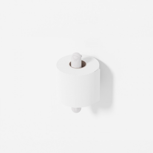 Yoku Toilet Roll Holder - Oyster White